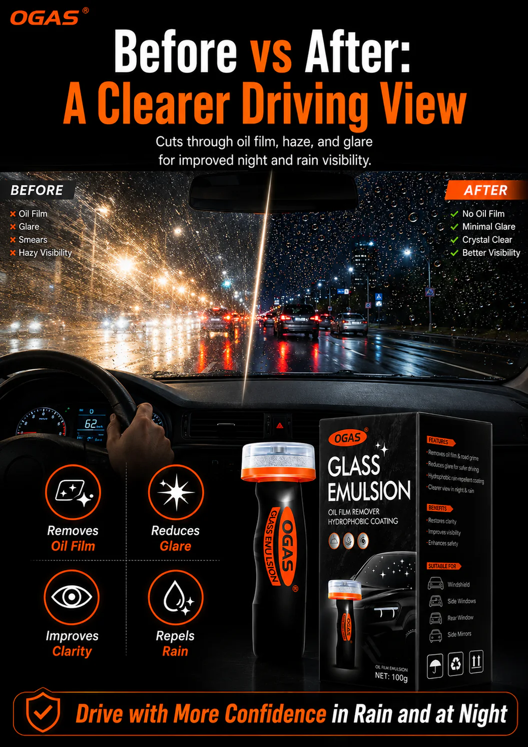 OGAS before after clearer driving view