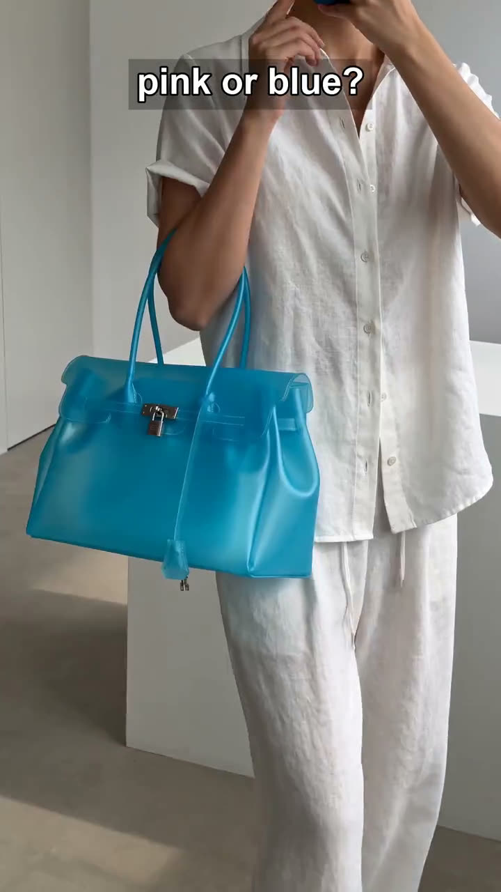 Translucent Jelly Tote Bag product video preview