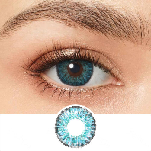 3 Tone Brilliant Blue Colored Contacts (U.S. Stock)
