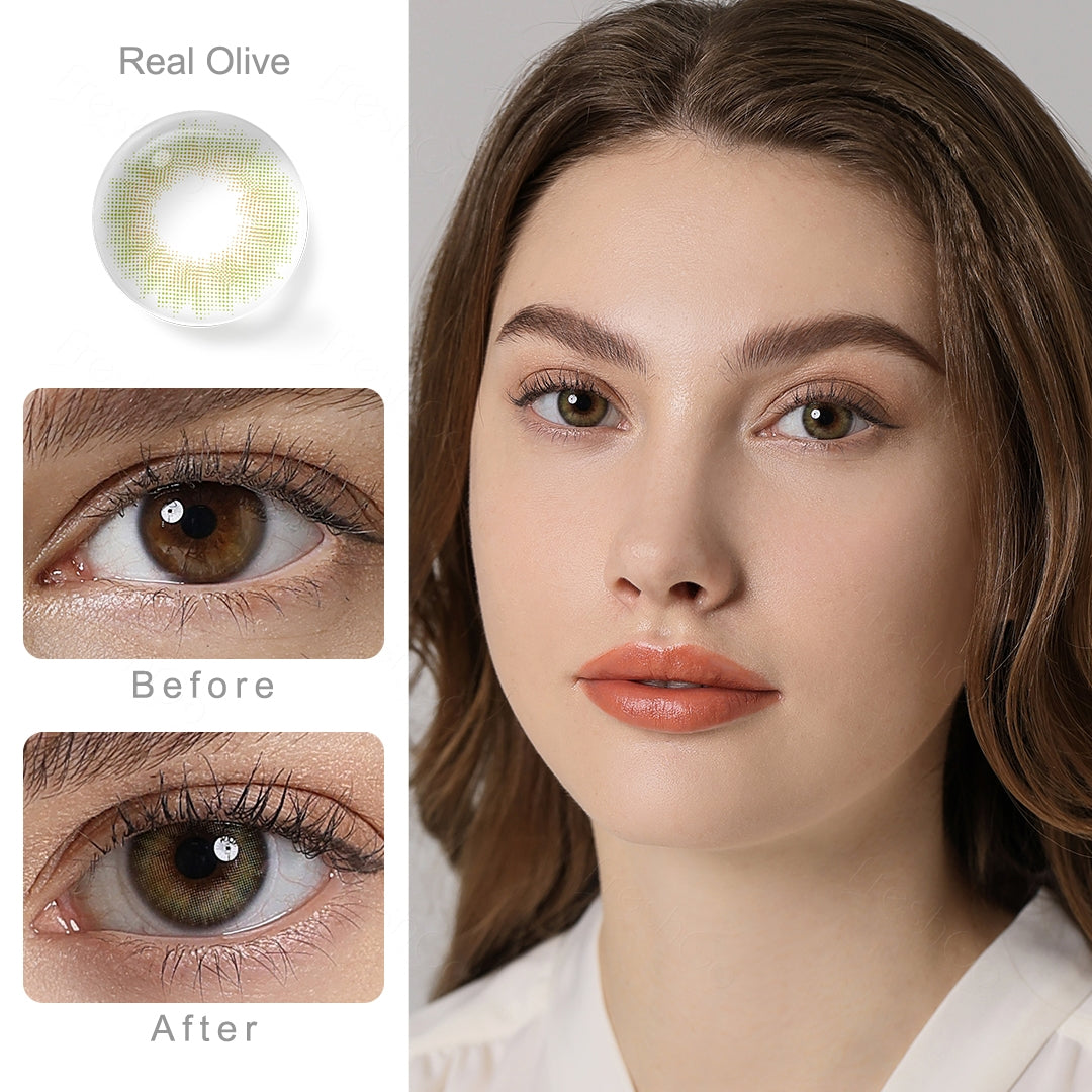 Spanish Real Olive Colored Contacts - Image 2
