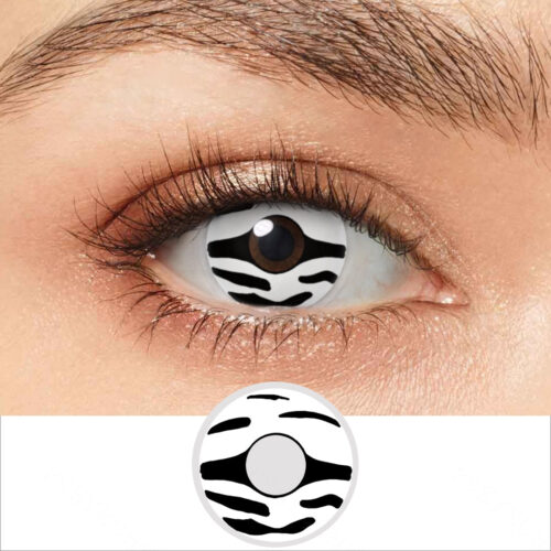 Zebra Print Contact Lenses