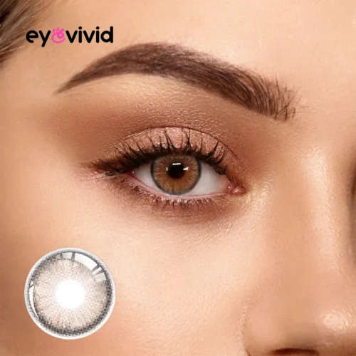EyeVivid Aurora Brown Contact Lenses for Soft Glam Looks