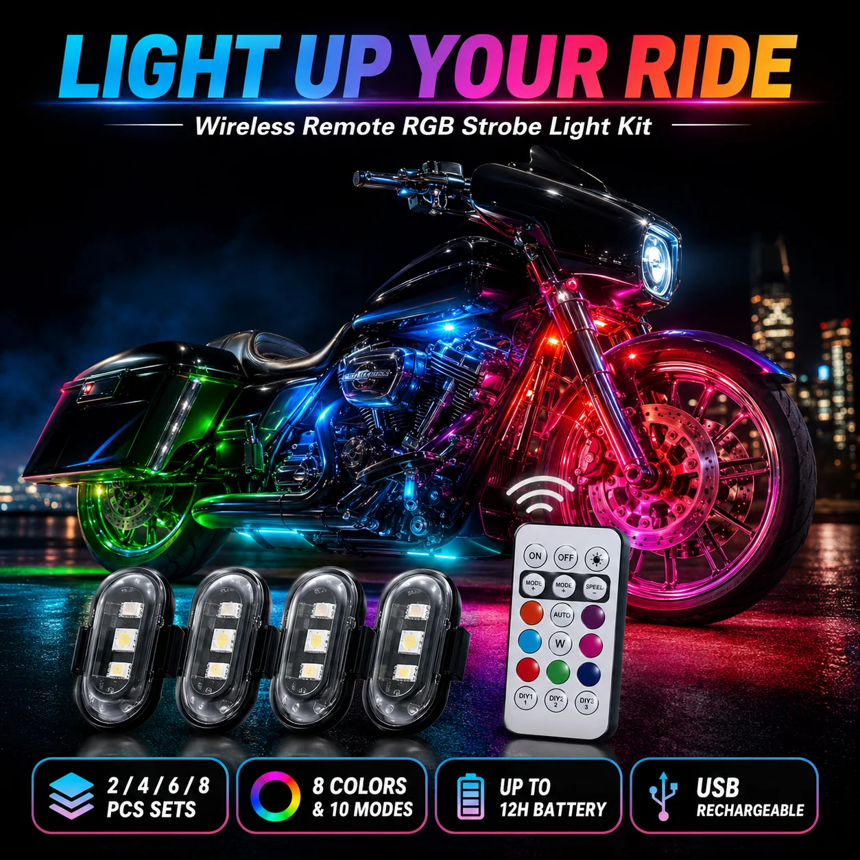 Motorcycle plane light product image 01