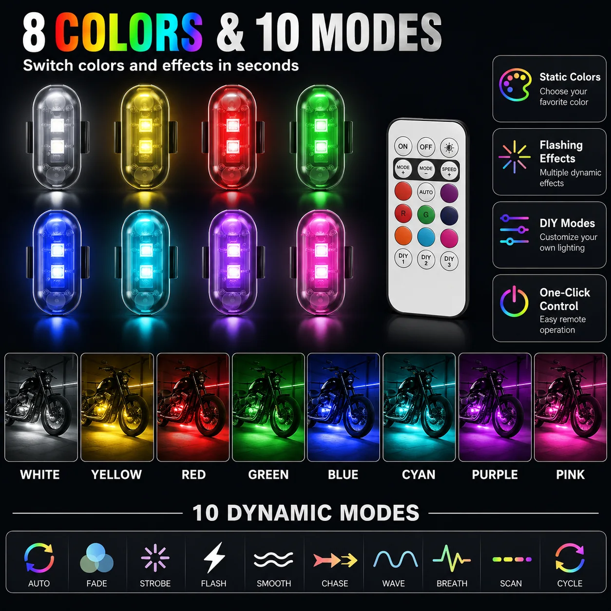 Motorcycle plane light product image 04