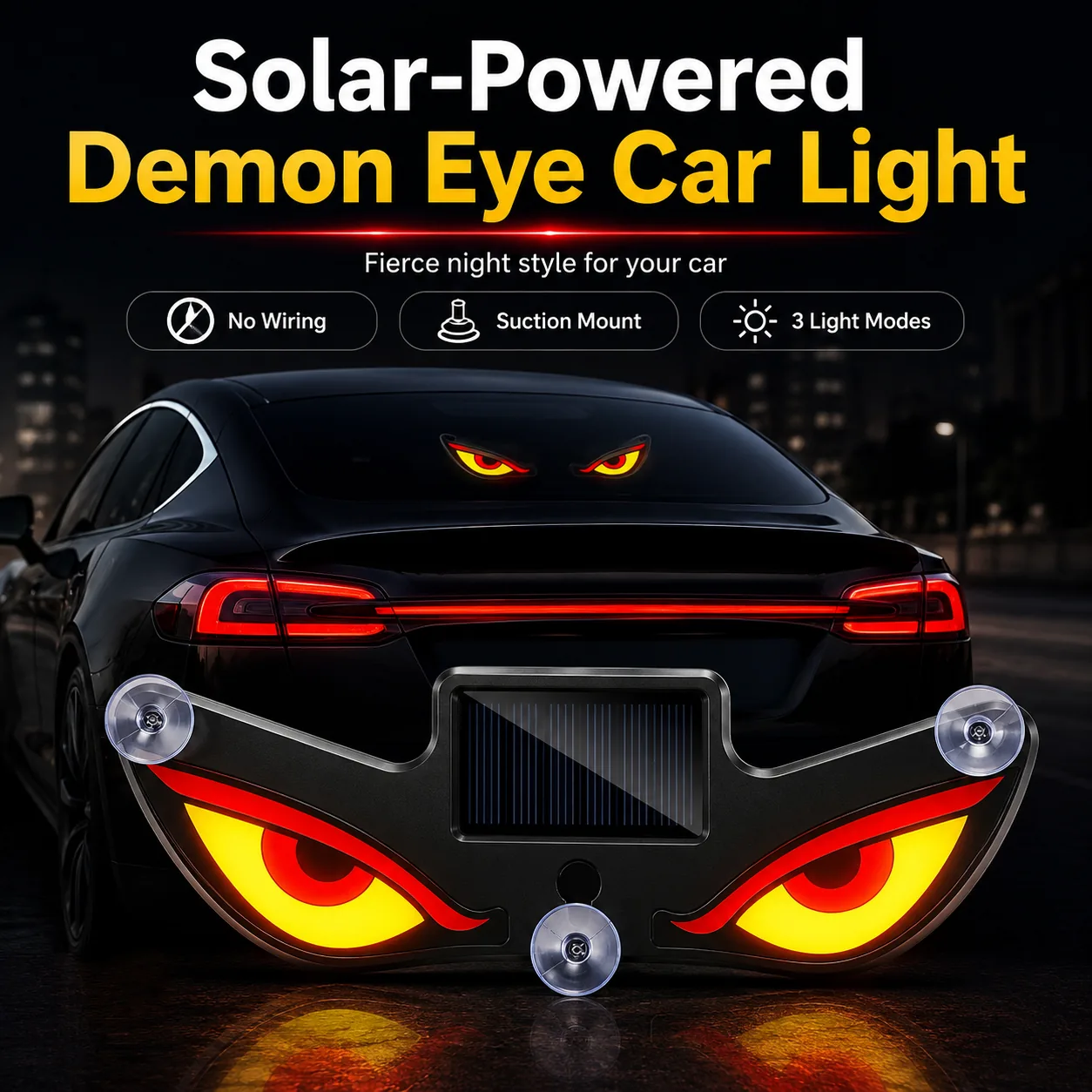 Solar Demon Eye Car Window Light main image