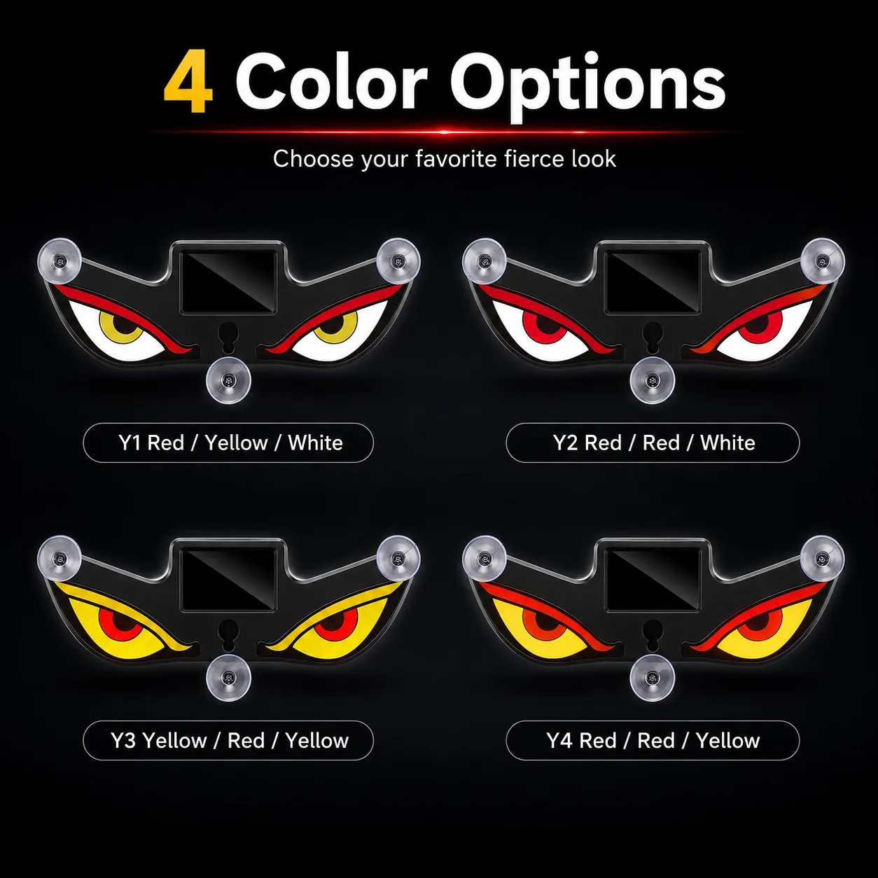4 color options demon eye car light
